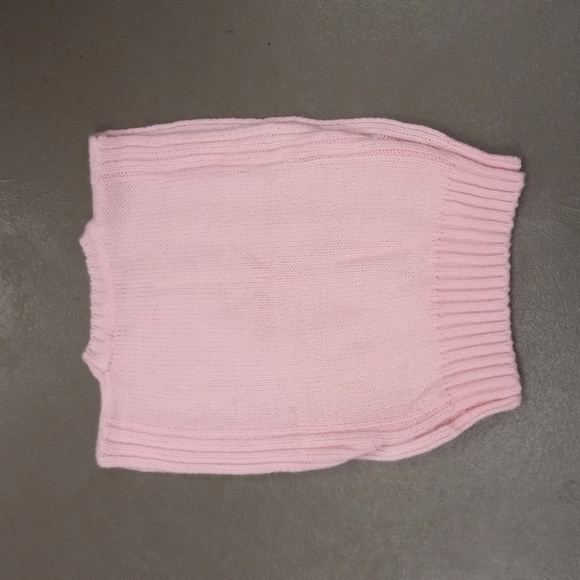 ** VINTAGE **TOP TREND BABY PINK SLEEVELESS,KNIT,SWEATER VEST WITH BUTTON SIDES - Picture 14 of 14